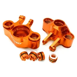 INT-C28681ORANGE Billet Machined Steering Knuckles for Traxxas 1/10 E-Revo 2.0