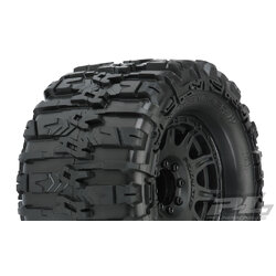 PRO-10155-10 Trencher HP 3.8" All Terrain BELTED Tires Mounted for 17mm MT Front or Rear, Mounted on Raid Black 8x32 Removable Hex 17mm Wheels