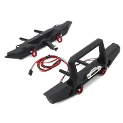 INT-C30280 Realistic Front & Rear Alloy Bumper w/ LED for Traxxas TRX-4 Off-Road Crawler