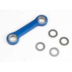 5542X Drag link, machined 6061-T6 aluminum (blue-anodized)/ 5x8x2.5 ball bearing (2)