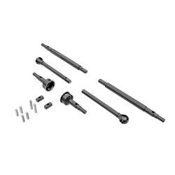 9756 Axle shafts, front (2), rear (2)/ stub axles, front (2) (hardened steel)/ 1.5x7.8mm pins (2)/ 1.5x6mm pins (4)/ cross pins (2)