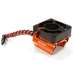 INT-C25861ORANGE High Speed Cooling Fan+Heatsink Mount for 28mm O.D. Motor