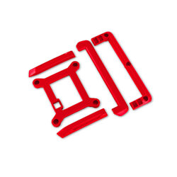 10717-RED Skid plate (roof)/ tailgate protector (red)/ mounts (2)/ 3x8mm BCS (7) (fits #10711 body)