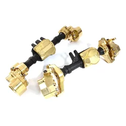 INT-C31385 Front & Rear Brass+Alloy Housing Conversion Kit 1000g Total for Traxxas TRX-4