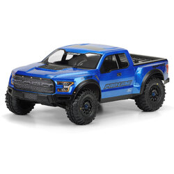 PRO-3461-00 1/10 2017 Ford F-150 Raptor True Scale Clear Body: Short Course (ใส่ได้กับ Slash2WD, Slash4X4 ต้องเปลี่ยนเสาบอดี้)