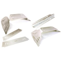 INT-C27049 Stainless Steel Complete Skid Plate Kit for Traxxas X-Maxx 4X4