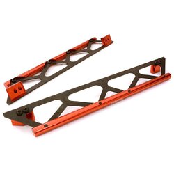 INT-C26834RED Machined Side Protection Nerf Bars for Traxxas X-Maxx 4X4