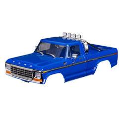 9812-BLUE Body, Ford F-150 Truck (1979), complete, blue (includes grille, side mirrors, door handles, roll bar, windshield wipers, side trim, & clipless mounting) (requires #9834 front & rear bumpers)