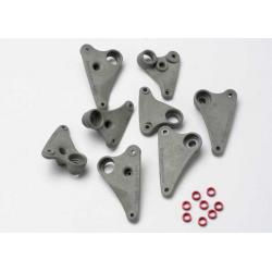 5358 Rocker arm set, progressive-2 (90-T)/ spacers (red aluminum) (8)