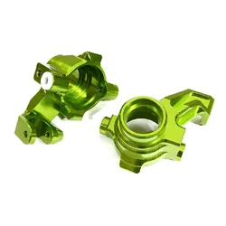 INT-C29372GREEN Billet Machined Steering Knuckles for Traxxas 1/10 Maxx Truck 4S