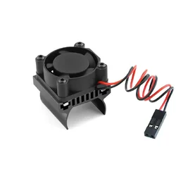 INT-C33162BLACK Alloy Machined Heatsink w/ Cooling Fan for Traxxas 1/18 TRX-4M Crawler