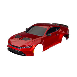 10511-RED Body, Ford Mustang, complete (red) (painted, decals applied) (includes side mirrors, spoiler, grilles, vents, & clipless mounting)