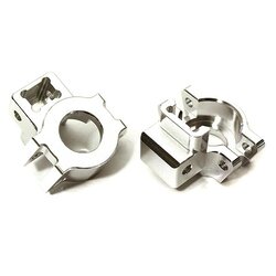 INT-C28581SILVER Billet Machined Rear Axle Hubs for Traxxas 1/7 Unlimited Desert Racer