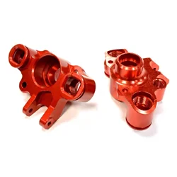 T4123RED Steering Blocks for E-Revo (-2017), E/T-Maxx & Summit w/ T4122 Conversion Kit