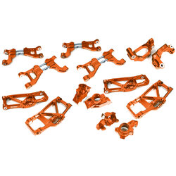 INT-C29368ORANGE Billet Machined Suspension Kit for Traxxas 1/10 Maxx Truck 4S