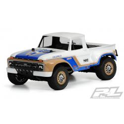 PRO-3408-00 1/10 1966 Ford F-100 Clear Body: Short Course (ใส่ได้กับ Slash2WD, Slash4X4 ต้องเปลี่ยนเสาบอดี้)