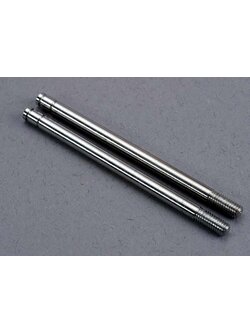 2765 Shock shafts, steel, chrome finish (X-long) (2)