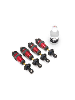 5460R Shocks, GTR aluminum, red-anodized bodies with TiN shafts (fully assembled w/o springs) (4)
