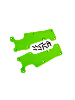 9633G Suspension arm covers, green, front (left and right)/ 2.5x8 CCS (12)