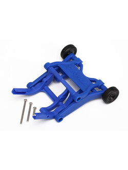 3678X Wheelie bar, assembled (blue) (fits Stampede®, Rustler®, Bandit series)