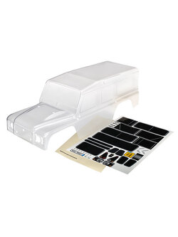 8011 Body, Land Rover Defender (clear, trimmed, requires painting)/ window masks/ decal sheet [แทนด้วย 8011P]