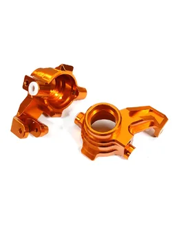 INT-C29372ORANGE Billet Machined Steering Knuckles for Traxxas 1/10 Maxx Truck 4S