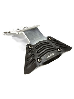 INT-C26069SILVER Billet Machined Rear Skid Plate for Traxxas 1/10 Scale E-Maxx Brushless