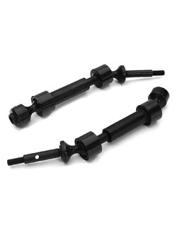 INT-C28164BLACK HD Steel Rear Universal Drive Shaft (2) for Traxxas 1/10 Slash 2WD & Nitro Slash