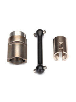 8556X Driveshaft, center, front (steel)/ 2.5x12 screw pin