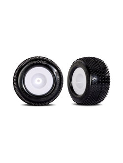 10773-WHT White Dished Wheels w/ Response Pro Tires (2)