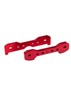 9527R Tie bars, front, 6061-T6 aluminum (red-anodized)
