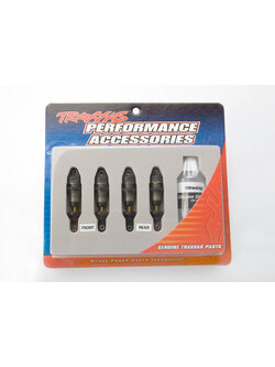 7061X Shocks, GTR hard anodized, PTFE-coated bodies with TiN shafts (fully assembled, without springs) (4)