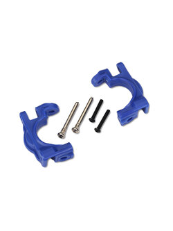 9032X Caster blocks (c-hubs), extreme heavy duty, blue (left & right)/ 3x32mm hinge pins (2)/ 3x20mm BCS (2) (for use with #9080 upgrade kit)