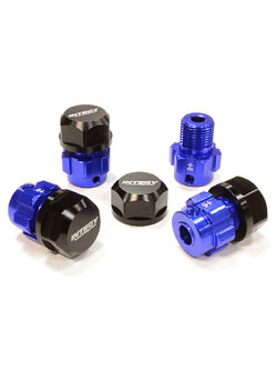 INT-C25089BLUE Billet Machined 17mm Wheel Hex (4) +6mm Offset for T-Maxx, 1/10 Revo & Summit
