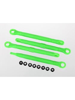 7038A Toe link, front & rear, green (molded composite) (green) (4)/ hollow balls (8)