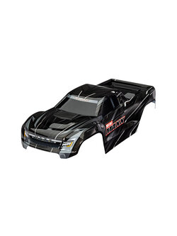 10711-BLK Body, Mini Maxx®, black (painted, decals applied)