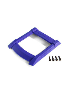 8917X Skid plate, roof (body) (blue)/ 3x12mm CS (4)