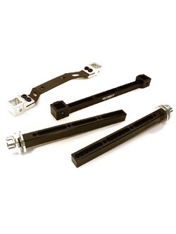 INT-C27865SILVER Extended Rear Body Mount & Post Set for Traxxas Slash 4X4