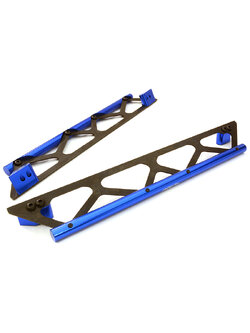 INT-C26834BLUE Machined Side Protection Nerf Bars for Traxxas X-Maxx 4X4