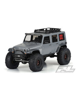 PRO-3336-00 Jeep Wrangler Unlimited Rubicon Clear Body for 12.3" (313mm) Wheelbase Scale Crawlers
