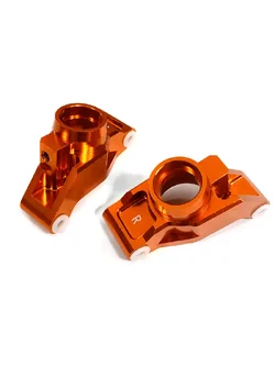 INT-C29373ORANGE Billet Machined Rear Hub Carriers for Traxxas 1/10 Maxx Truck 4S
