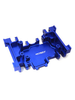 INT-C27992BLUE Billet Machined Alloy Gearbox Mount Lower Skidplate for Traxxas TRX-4 Crawler