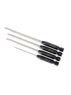 8715X Speed Bit Set, hex driver, 4-piece straight (1.5mm, 2.0mm, 2.5mm, 3.0mm), 1/4" drive