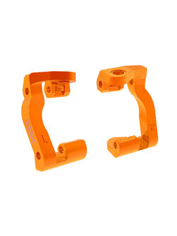 10733-ORNG Orange Aluminum Caster Blocks (L&R)
