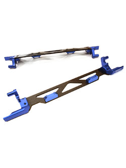 INT-C26878BLUE Machined Alloy & Composite Battery Hold-Down Plate for Traxxas X-Maxx 4X4