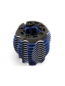 5238R Cooling head, PowerTune (machined aluminum, blue-anodized) (TRX 3.3), head protector (1), 3x6mm CCS (5)