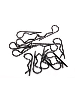 1834A Body clips, black (12) (standard size)