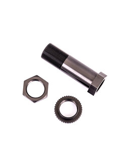 9545A Servo saver post/ adjuster nut/ locknut (dark titanium-anodized, 6061-T6 aluminum) (1 each)