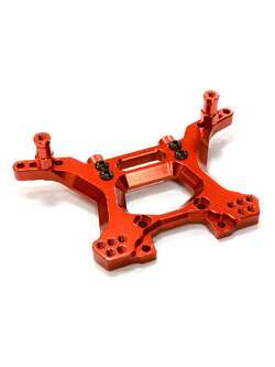 INT-C26520RED Billet Machined Rear Shock Tower for Traxxas 1/10 Slash 4X4 LCG
