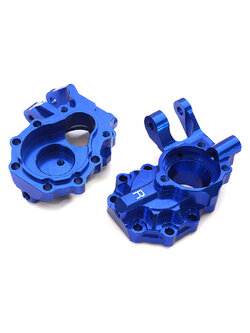 INT-C27989BLUE Machined Alloy Front Inner Portal Drive Housings for Traxxas TRX-4 Crawler